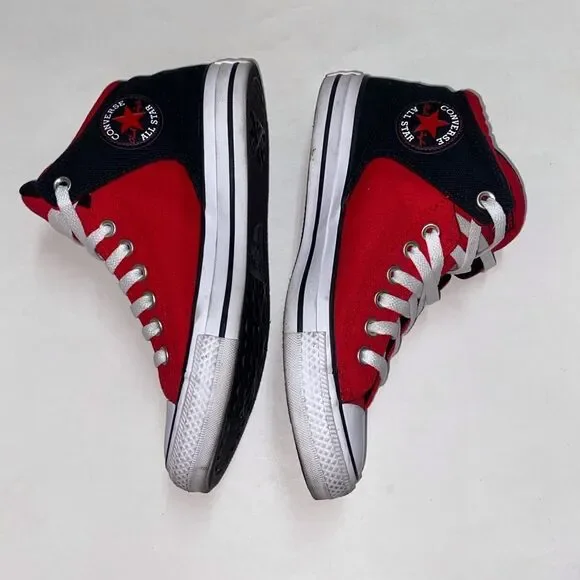 Converse Chuck Taylor All Star High Unisex Black and White Sneakers Men 6.5 W8.5 - Picture 3 of 12